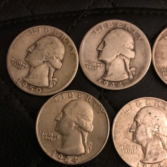 90% silver coins American quarters - Picture 3 of 17